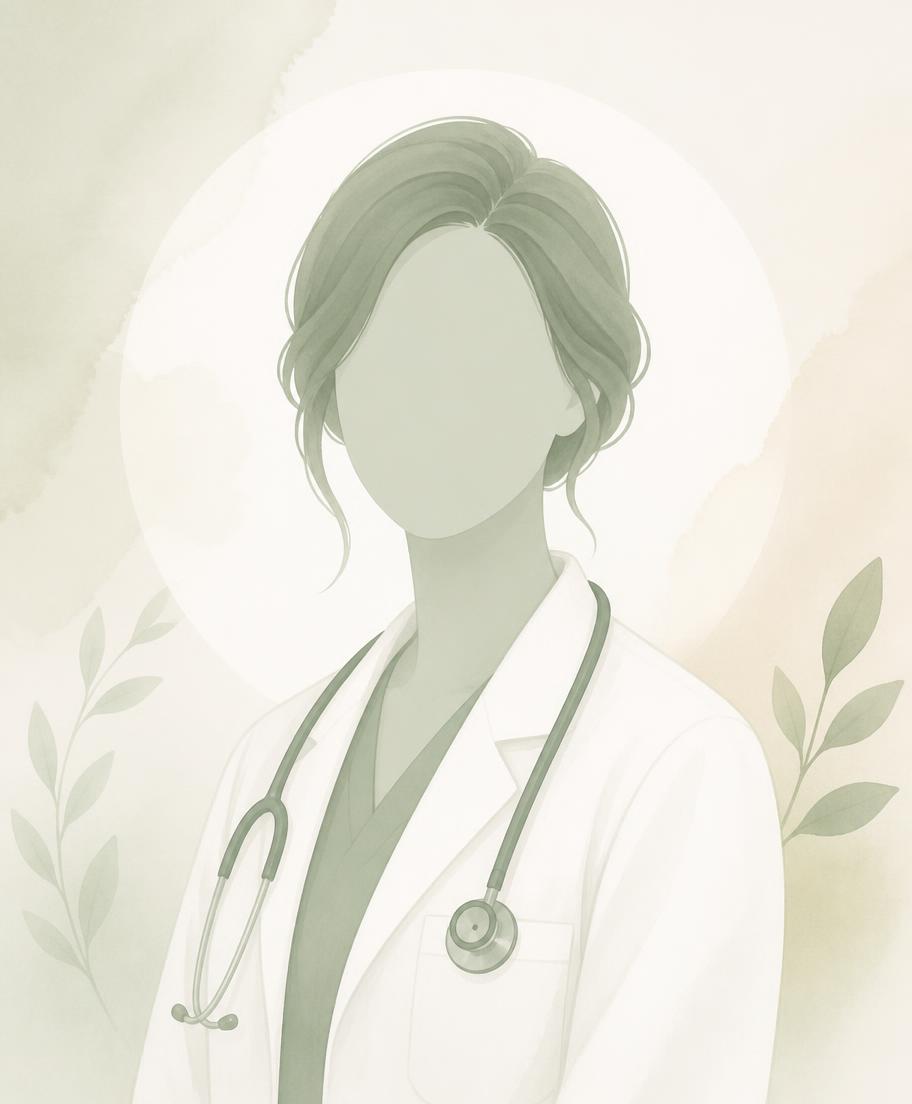 Portrait placeholder for [DOCTOR NAME], dermatologist
